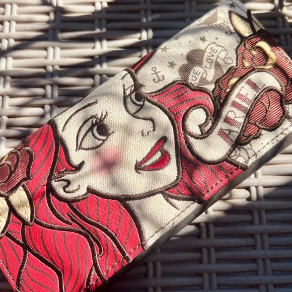 EUC Disney little mermaid pinup sailor Jerry style wallet - Picture 2 of 4